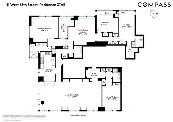 $12,000,000 | 111 West 67th Street, Unit 37AB | Upper West Side