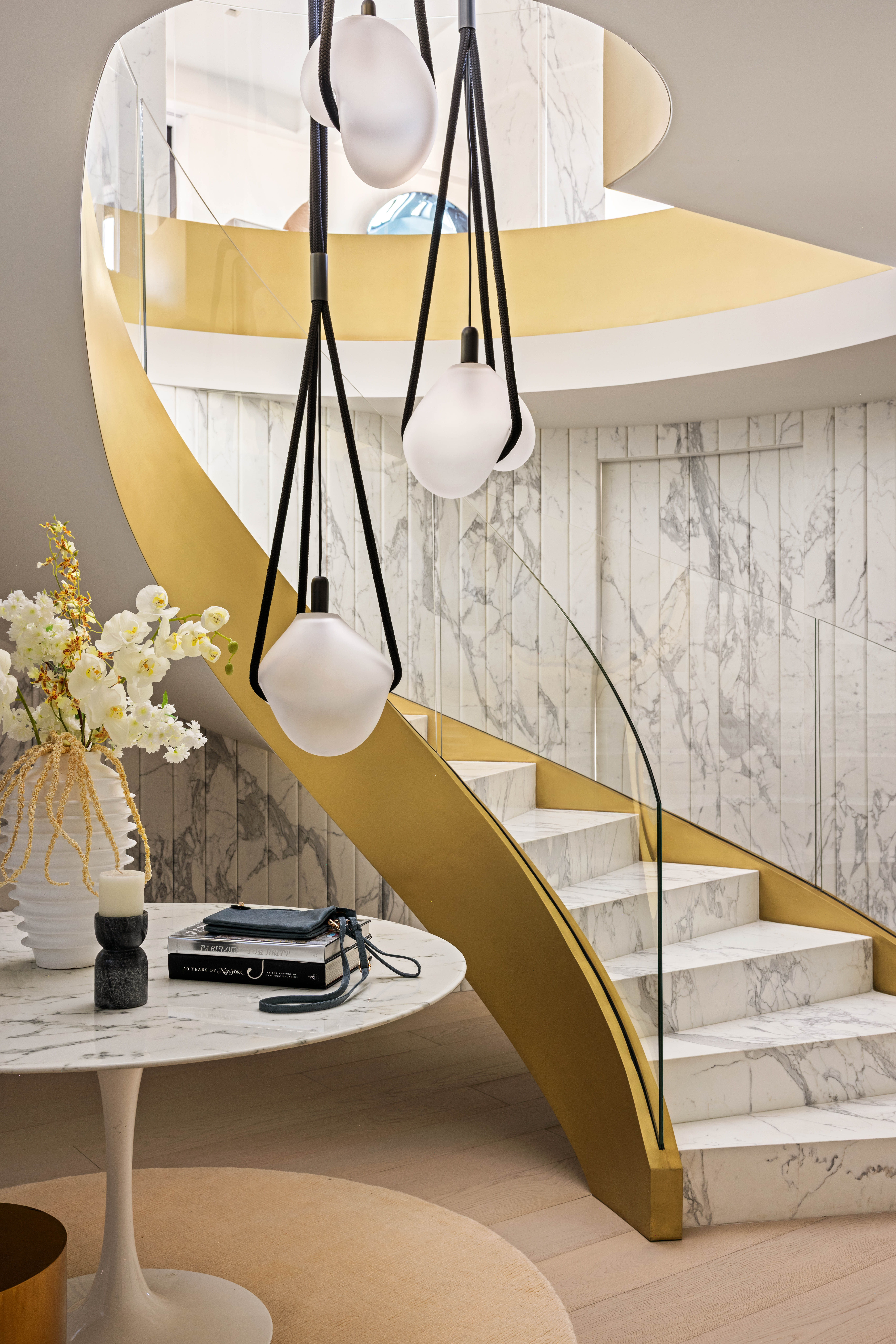 230 Central Park South Manhattan, NY 10019 - Photo 15 of 23 a view of staircase with a potted plant