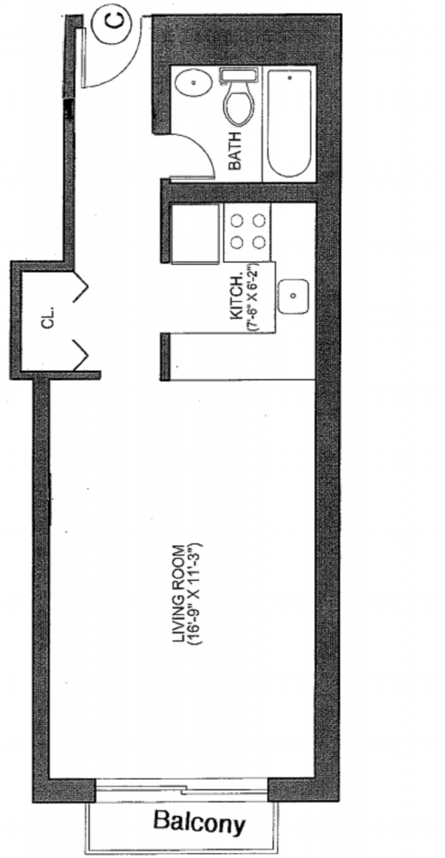 343 East 76th Street, Unit 1B Manhattan, NY 10021 - Photo 5 of 5 a picture of a bench in a bathroom