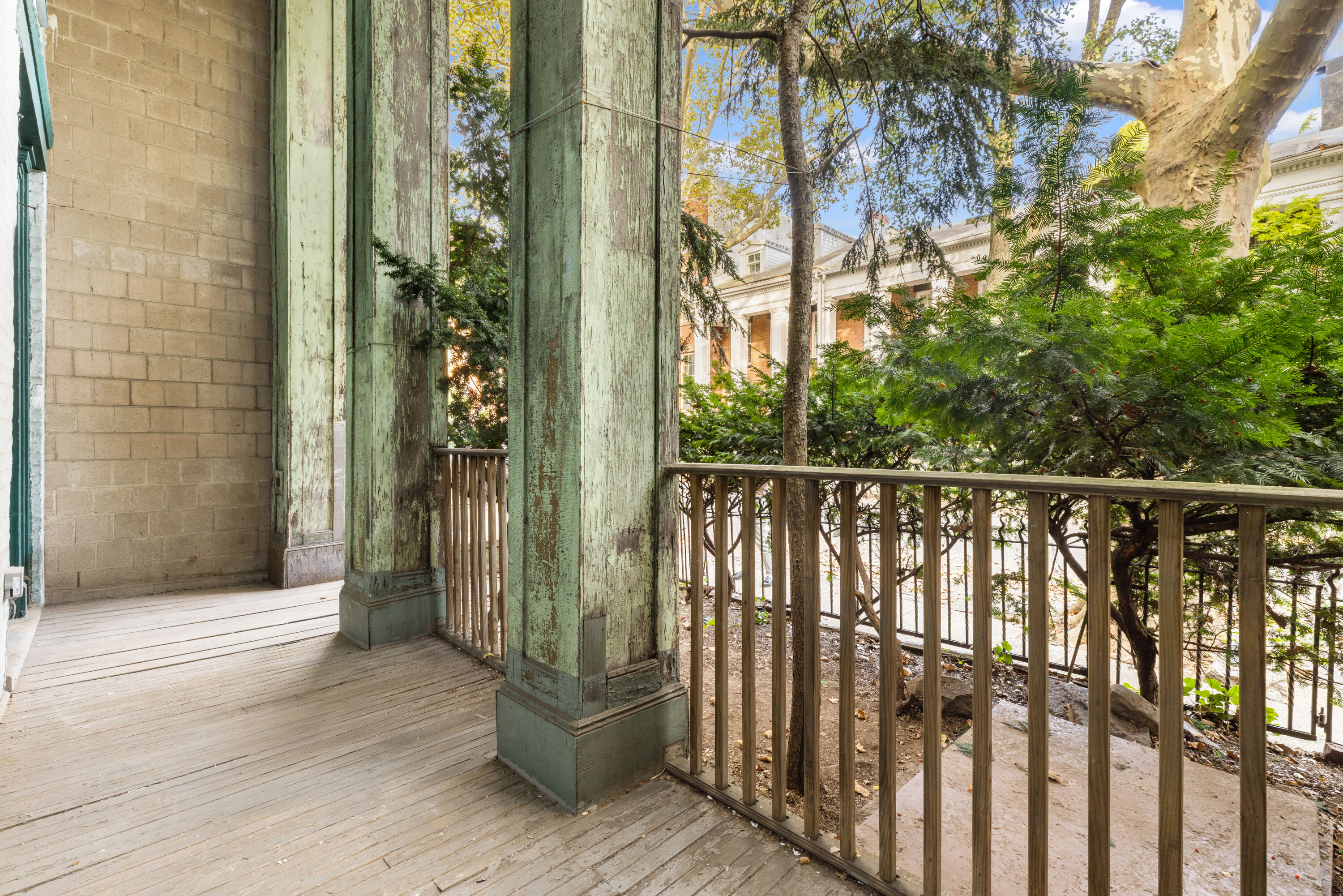 46 Willow Place Brooklyn, NY 11201 - Photo 27 of 31 a view of a balcony with wooden floor