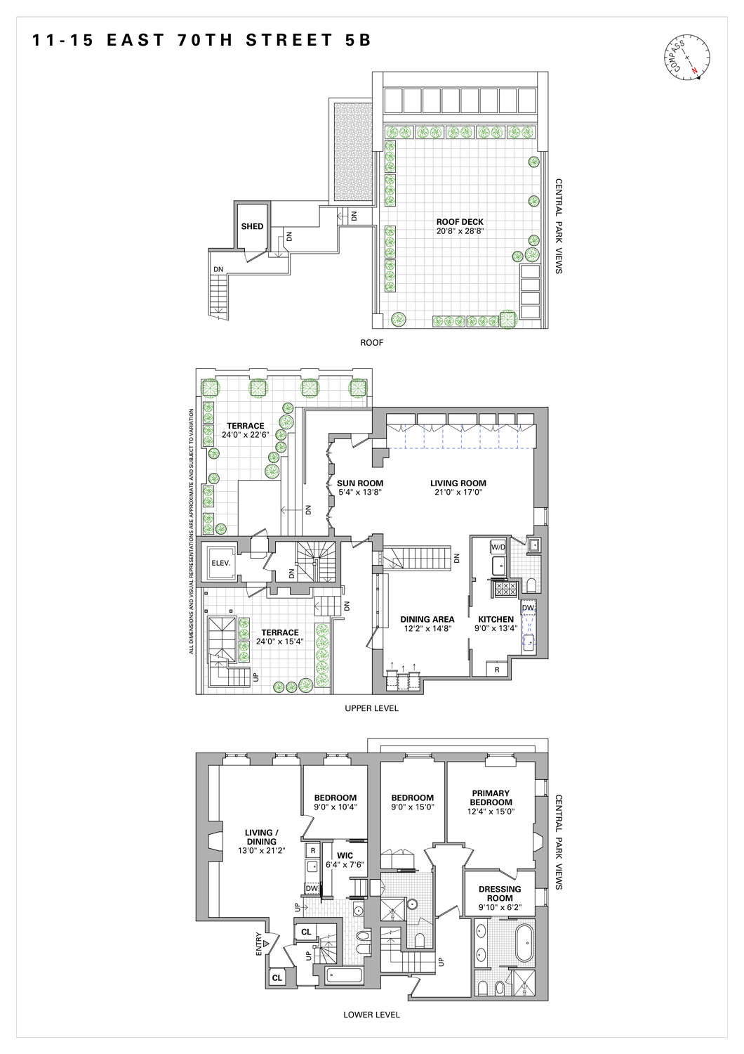 15 East 70th Street, Unit PHB Manhattan, NY 10021 - Photo 35 of 35 a picture of a floor plan