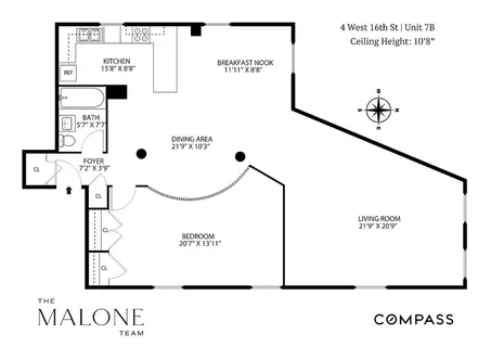 $1,450,000 | 4 West 16th Street, Unit 7B | Flatiron