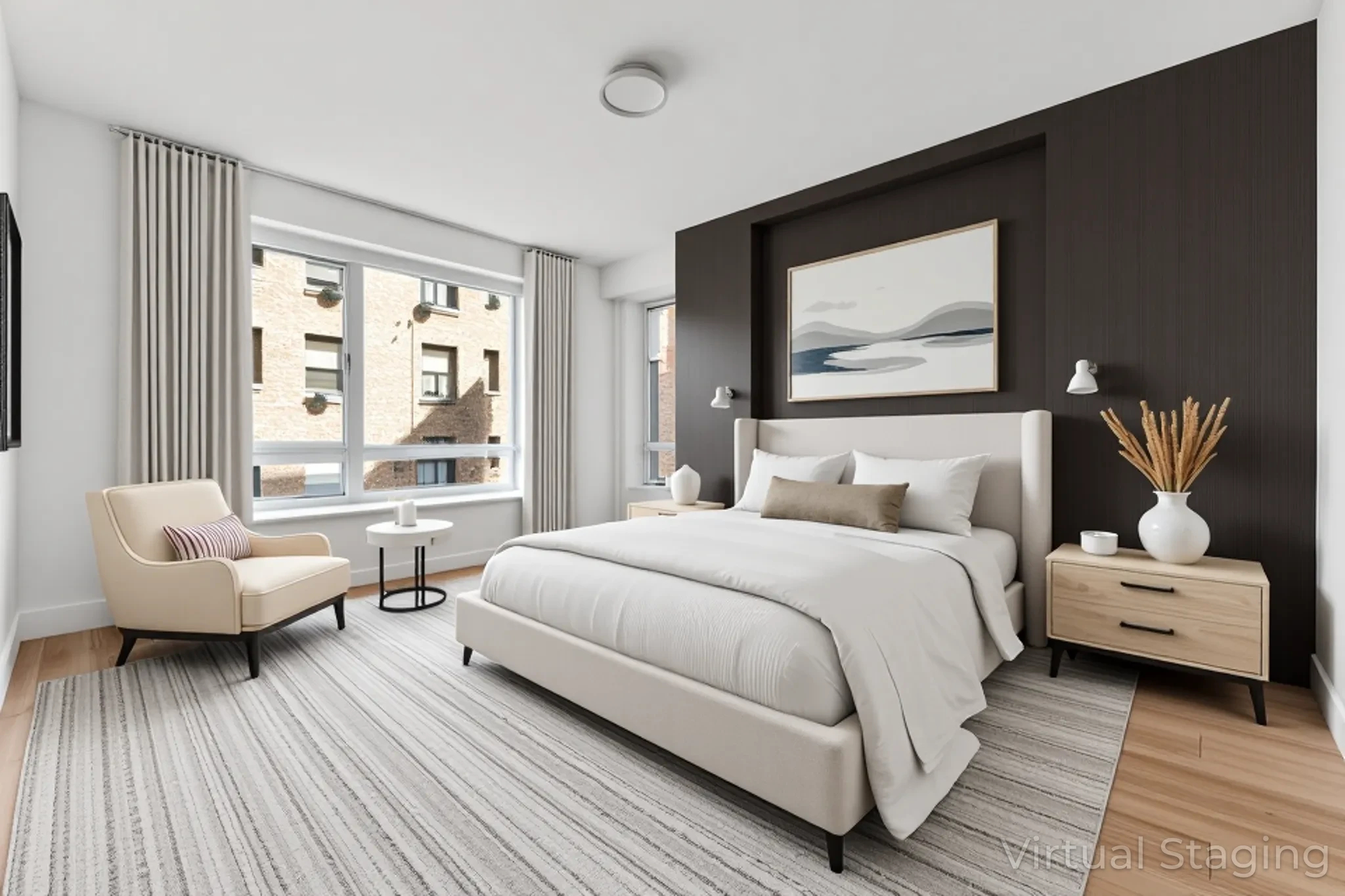 545 West 110th Street, Unit 5A Manhattan, NY 10025 - Photo 4 of 20 a bedroom with a bed and large window