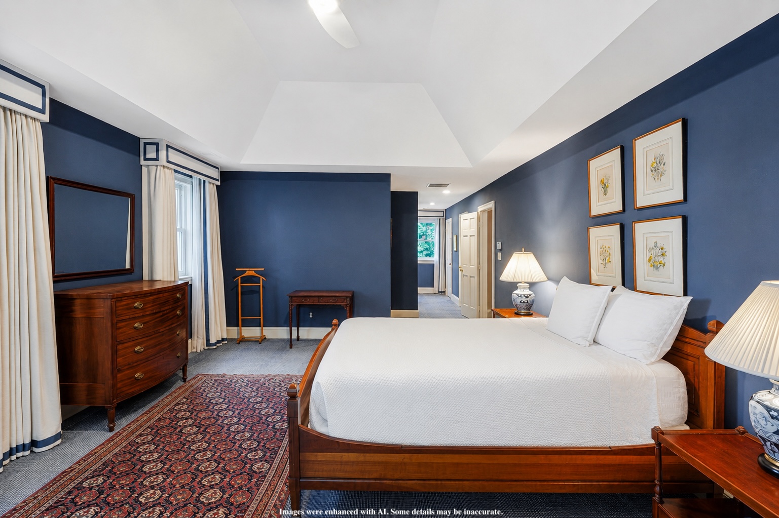 4753 Reservoir Road Northwest Washington, DC 20007 - Photo 21 of 51 a bedroom with a bed and wooden floor