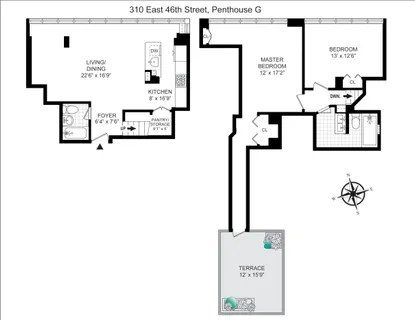 a picture of a bench in a bathroom