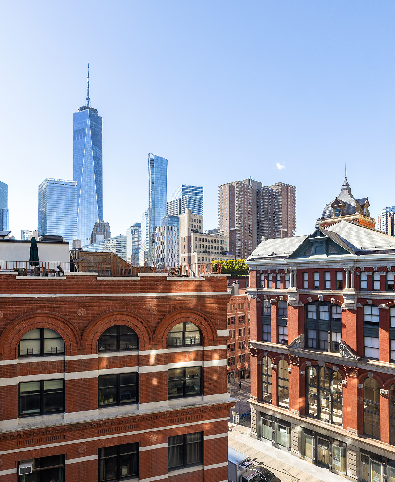 100 Hudson Street, Unit 7BC Manhattan, NY 10013 - Photo 19 of 20 a view of a building with city view