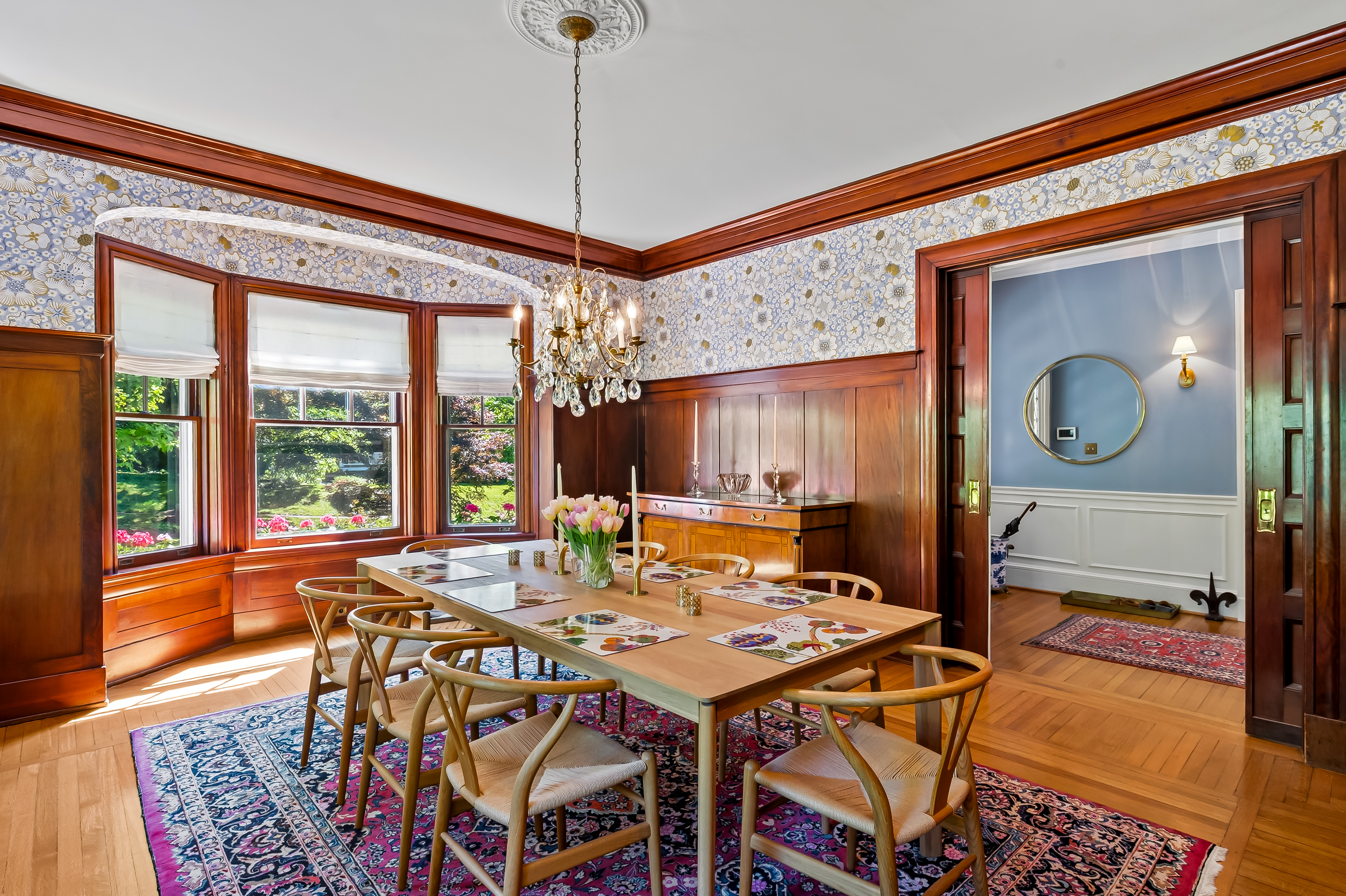 6 Elmhurst Road Baltimore, MD 21210 - Photo 33 of 100 a view of a dining room with furniture window and wooden floor