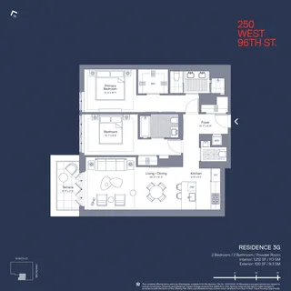 $2,250,000 | 250 West 96th Street, Unit 3G | Upper West Side