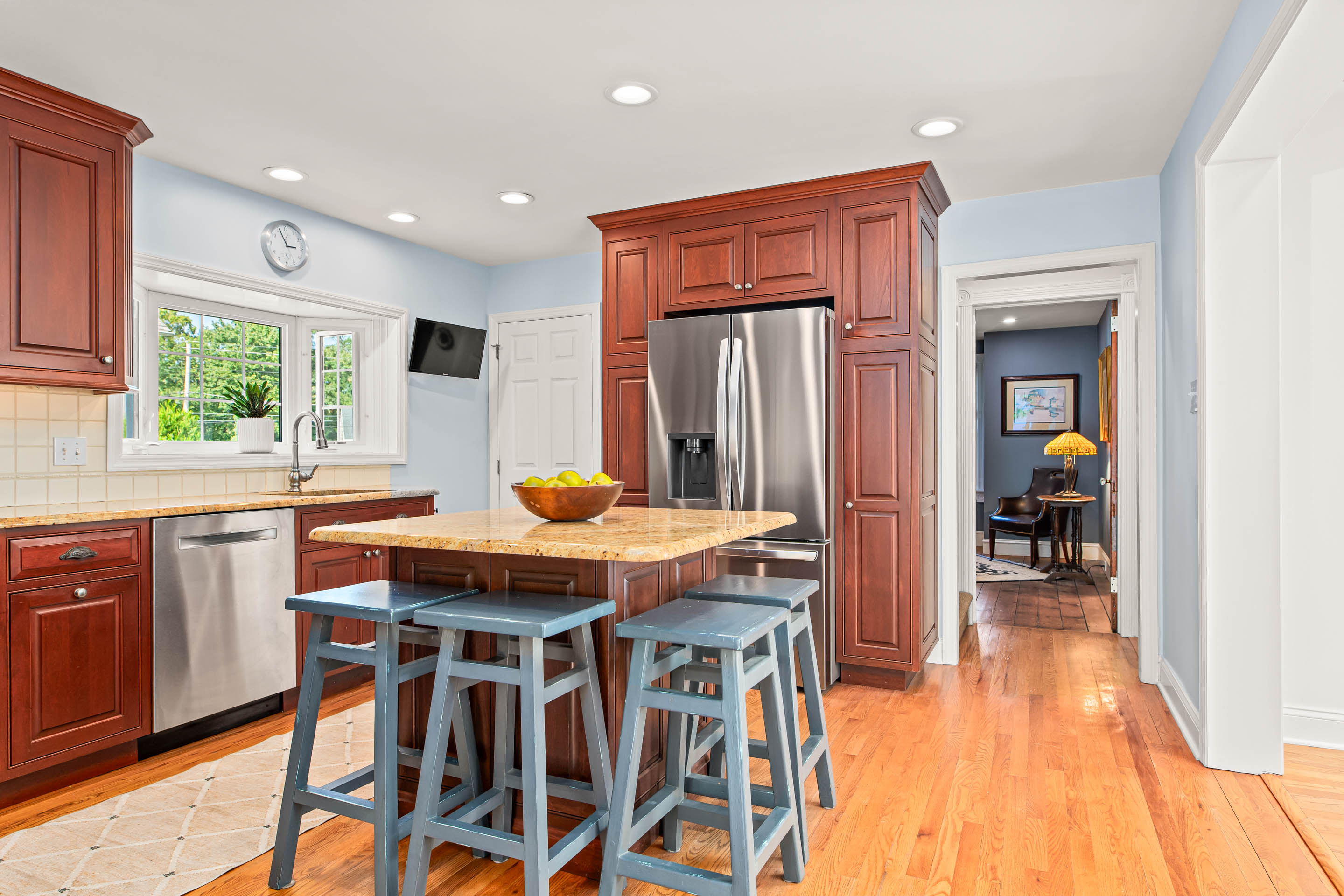 1136 Seaton Ross Road Wayne, PA 19087 - Photo 17 of 48 a view of a dining room with furniture and wooden floor