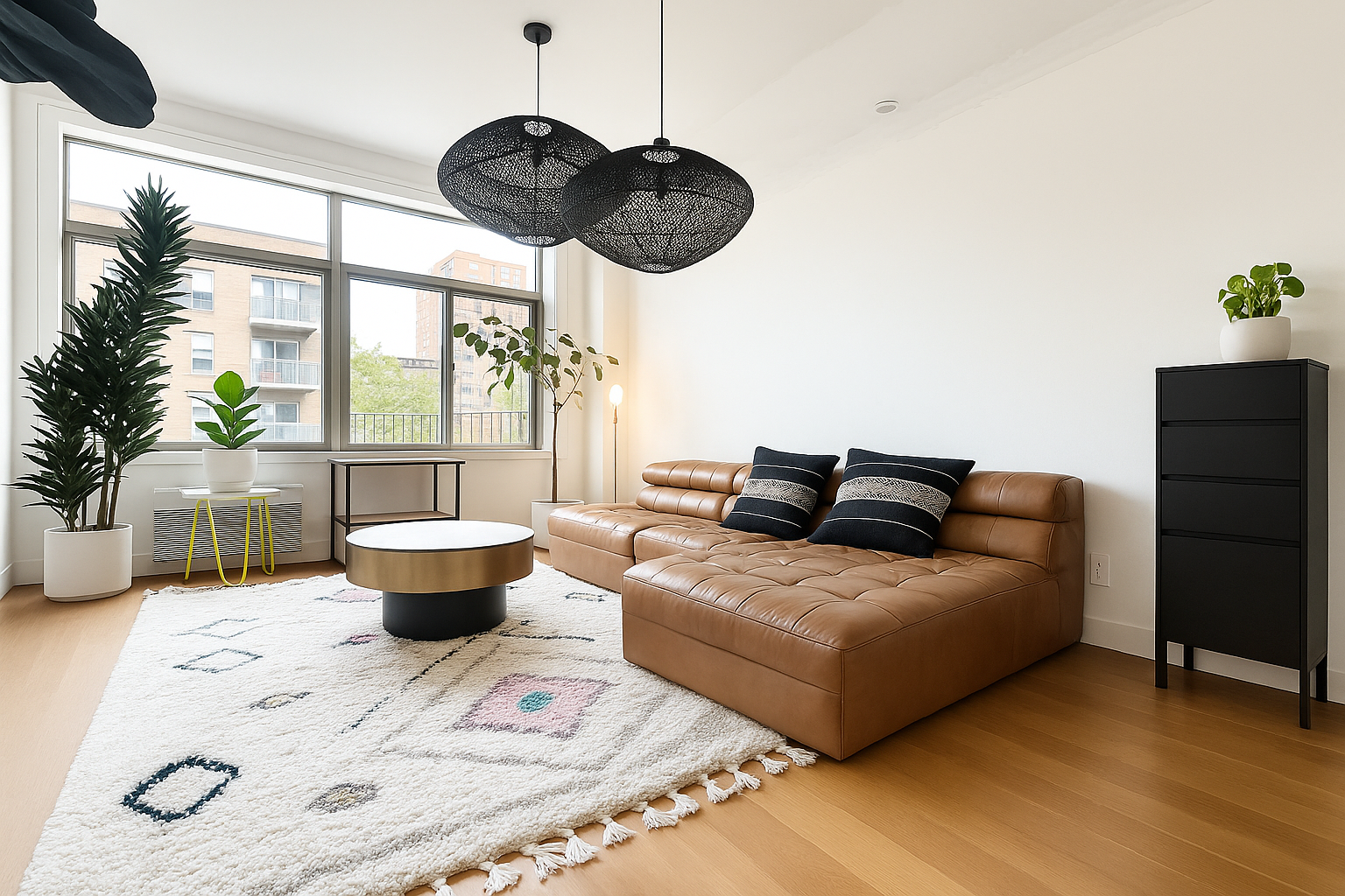 29 South 3rd Street, Unit 2A Brooklyn, NY 11249 - Photo 1 of 17 a living room with furniture a window and a table