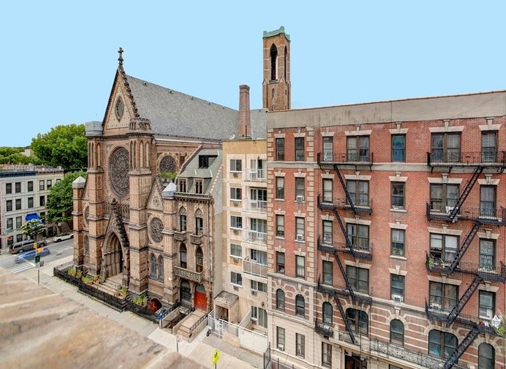 a front view of a building