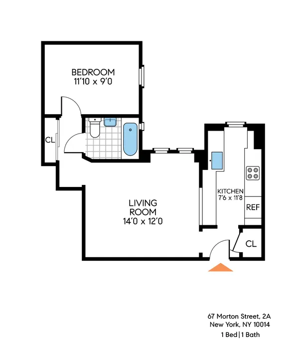 a picture of a park with an bench