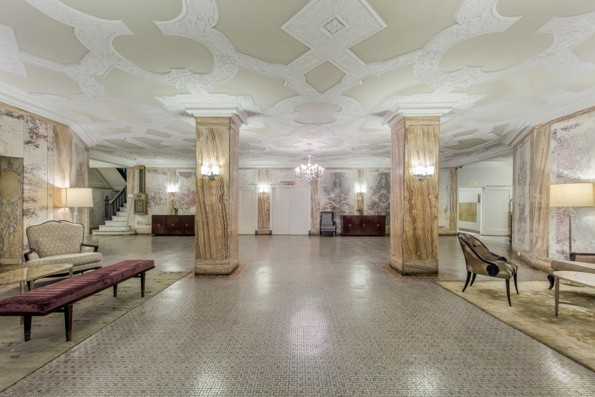 240 West 98th Street, Unit 7D Manhattan, NY 10025 - Photo 13 of 14 a lobby with furniture and a glass door
