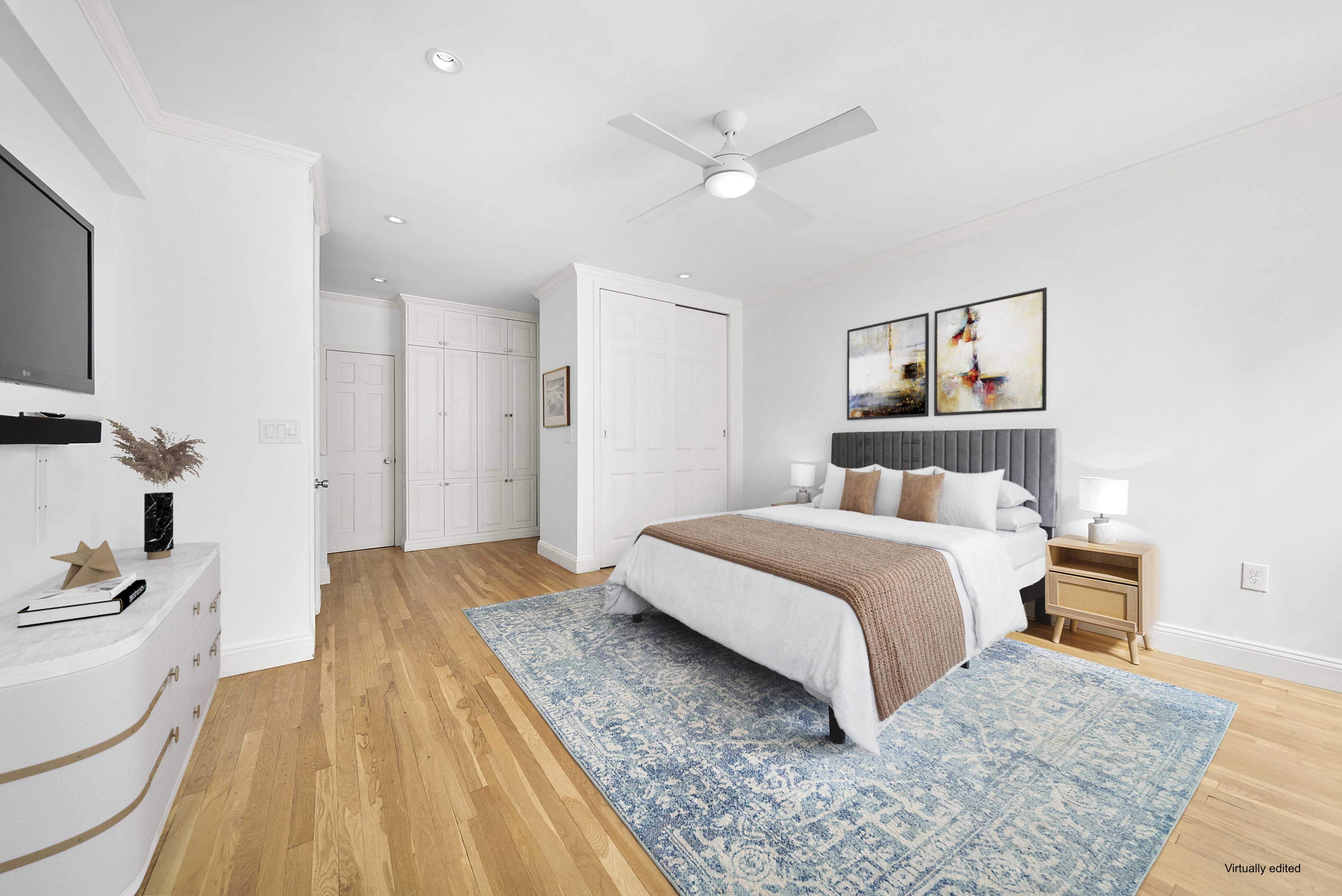 255 West 95th Street, Unit 1B Manhattan, NY 10025 - Photo 6 of 10 a bedroom with a bed and a dresser