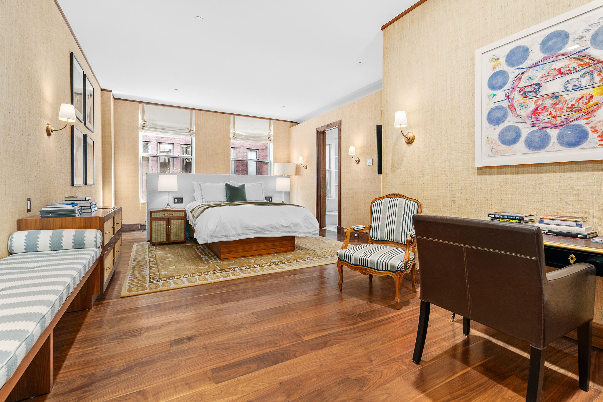 45 Crosby Street, Unit 6 North Manhattan, NY 10012 - Photo 11 of 17 a bedroom with furniture and a large window