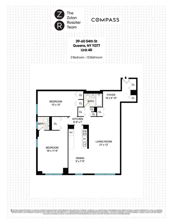 $599,000 | 39-60 54th Street, Unit 4R | Woodside