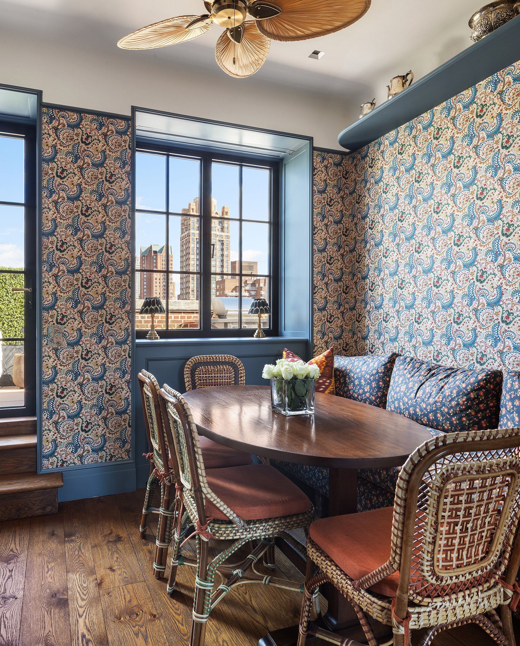 150 East 73rd Street, Unit PH Manhattan, NY 10021 - Photo 10 of 29 a view of a dining room with furniture and window