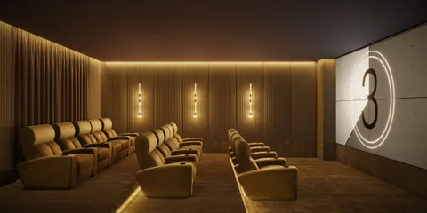 a room with gym equipment