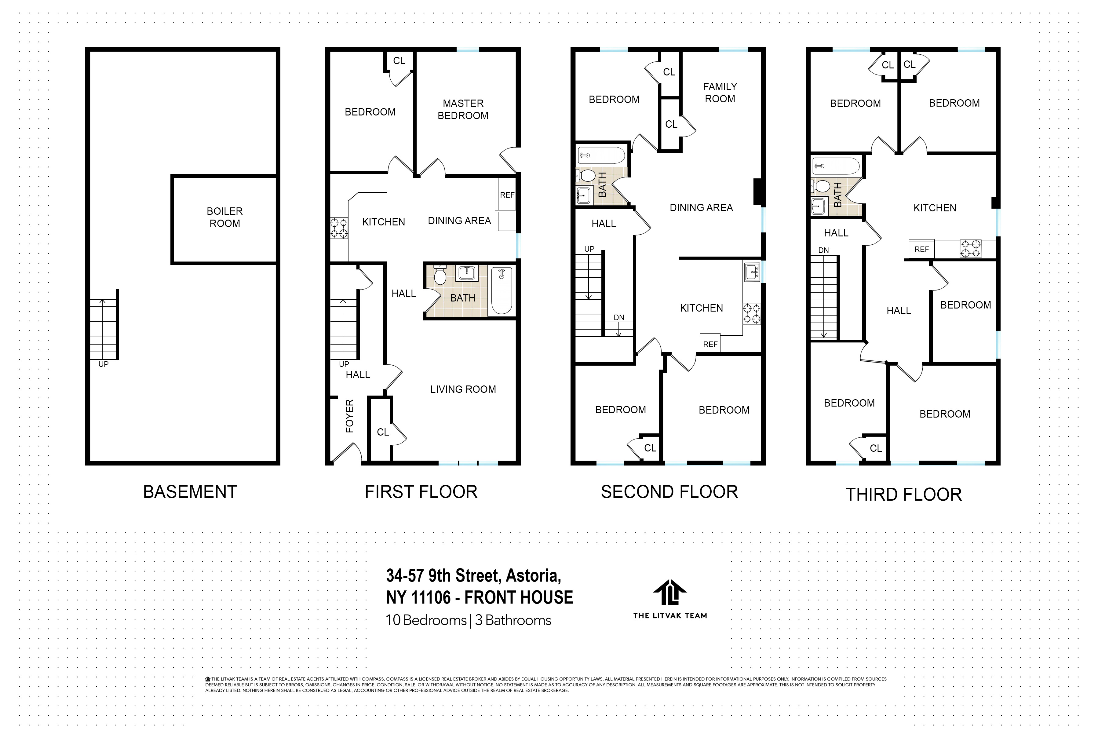 34-57 9th Street Queens, NY 11106 - Photo 9 of 10 a black and white photo of a picture