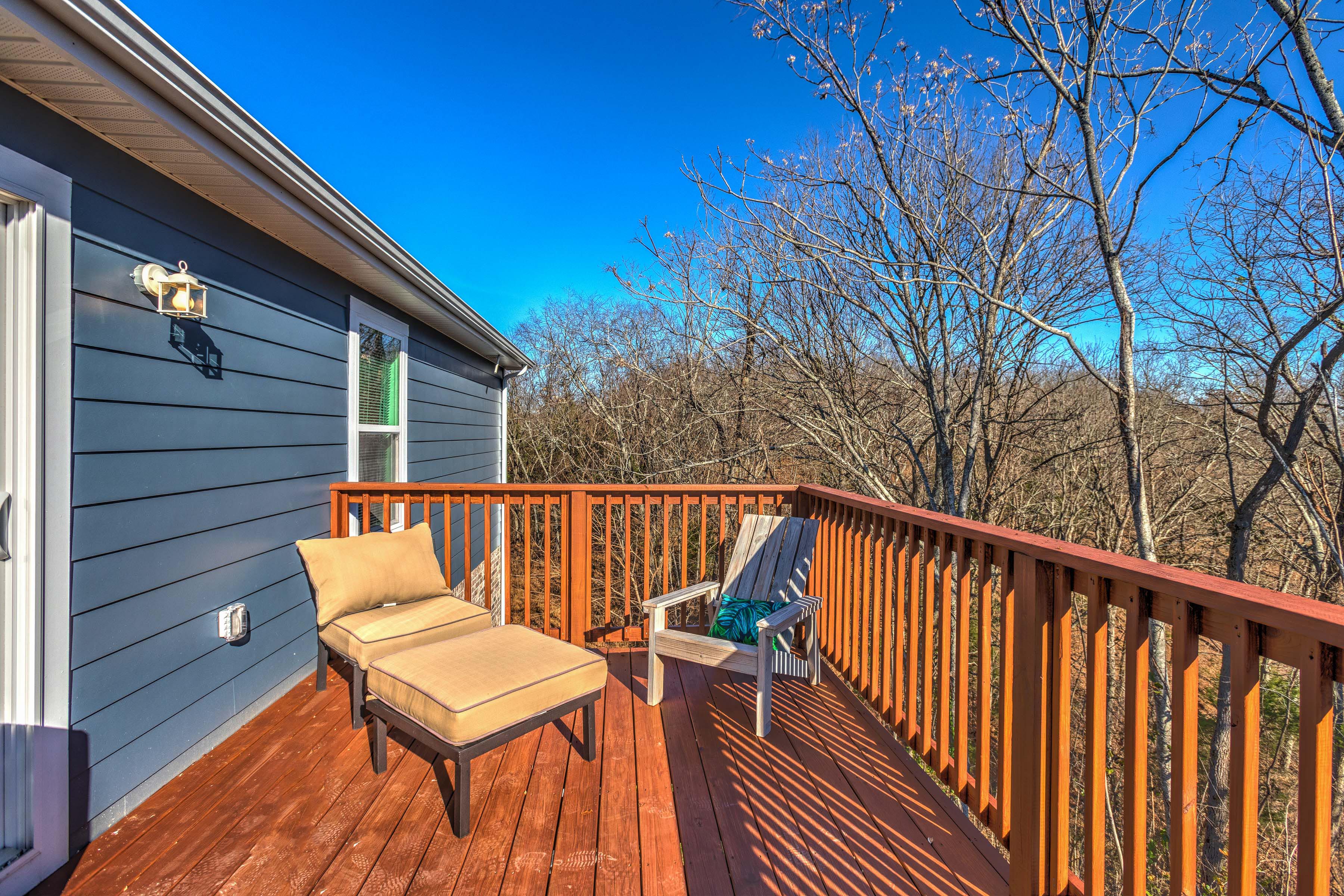 Happy Hollow Road Goodlettsville, TN 37072 - Photo 126 of 203 a view of a roof deck with wooden floor and fence