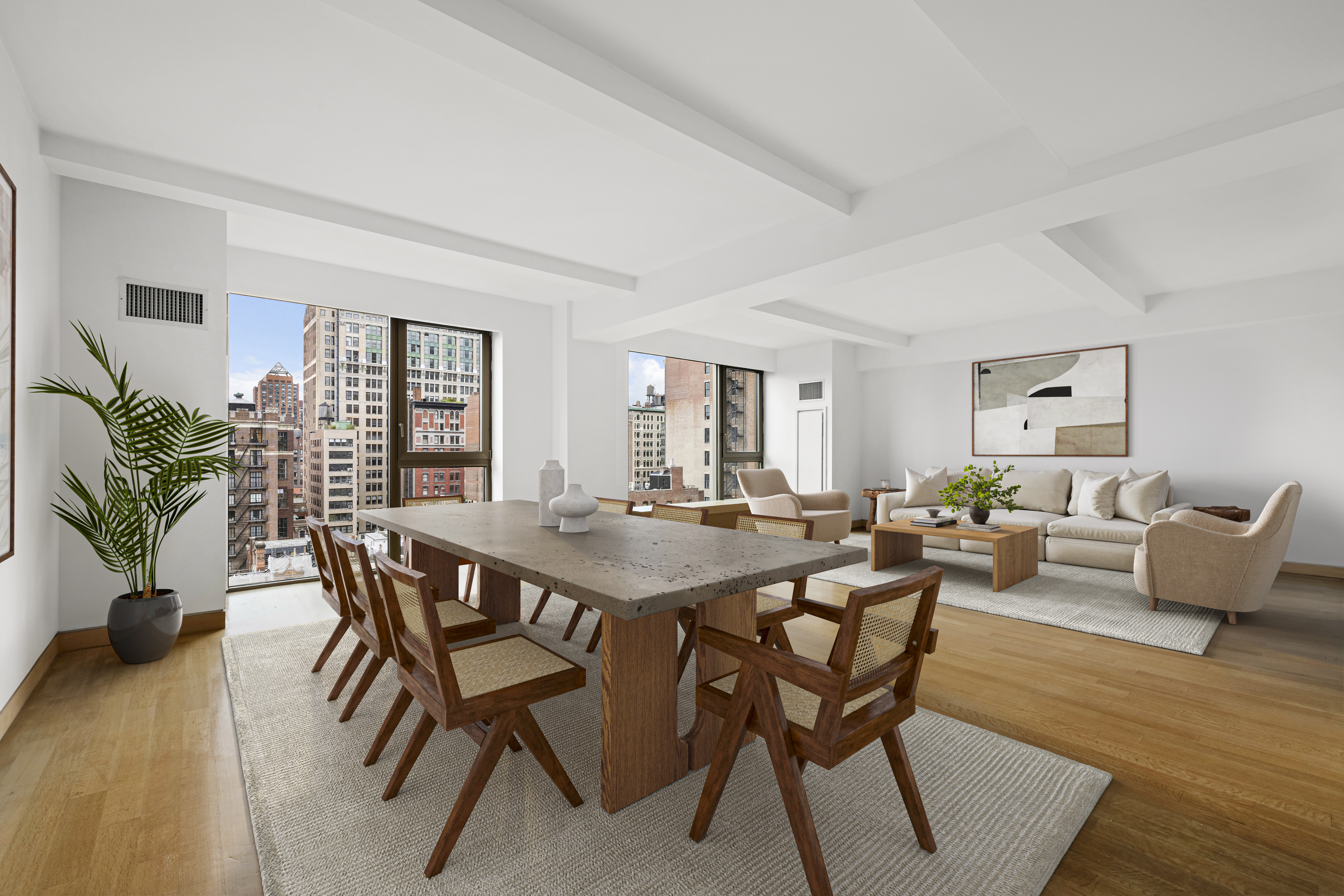 50 Gramercy Park North, Unit 15A Manhattan, NY 10010 - Photo 9 of 29 a view of a livingroom and dining room