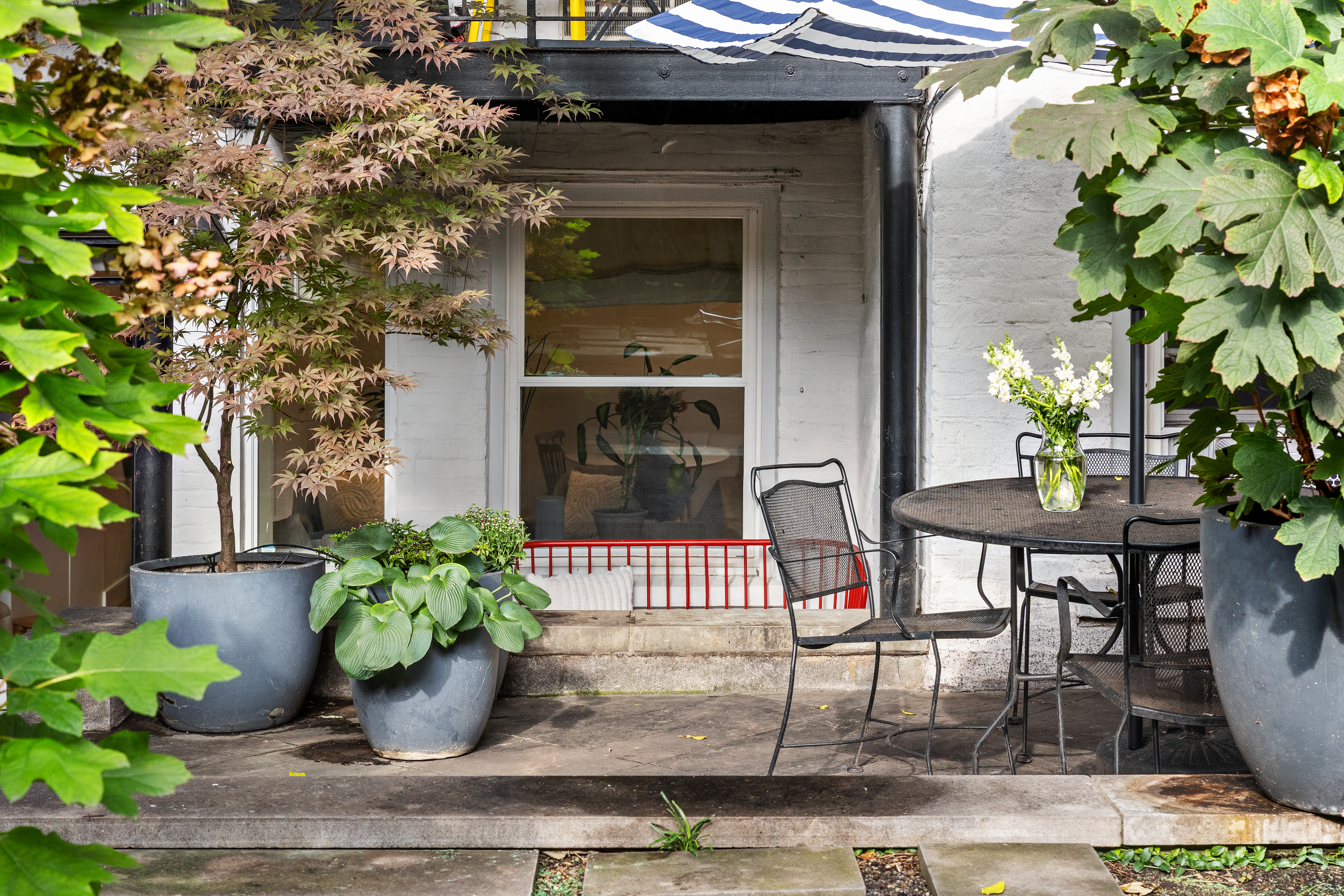 417 Clinton Street, Unit 1 Brooklyn, NY 11231 - Photo 8 of 18 a potted plant sitting on the side of a building