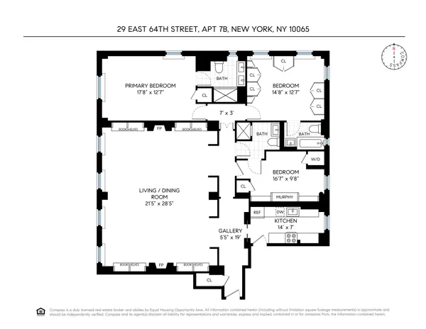 $3,999,000 | 29 East 64th Street, Unit 7B | Lenox Hill