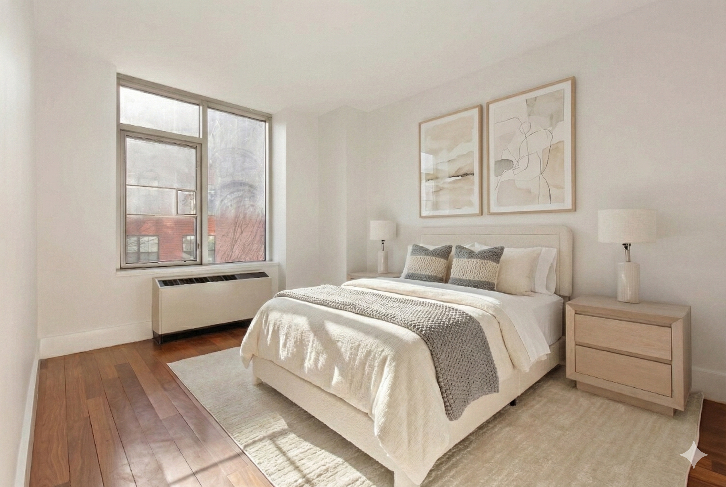 30 Bayard Street, Unit 2A Brooklyn, NY 11211 - Photo 5 of 9 a spacious bedroom with a bed and a large window