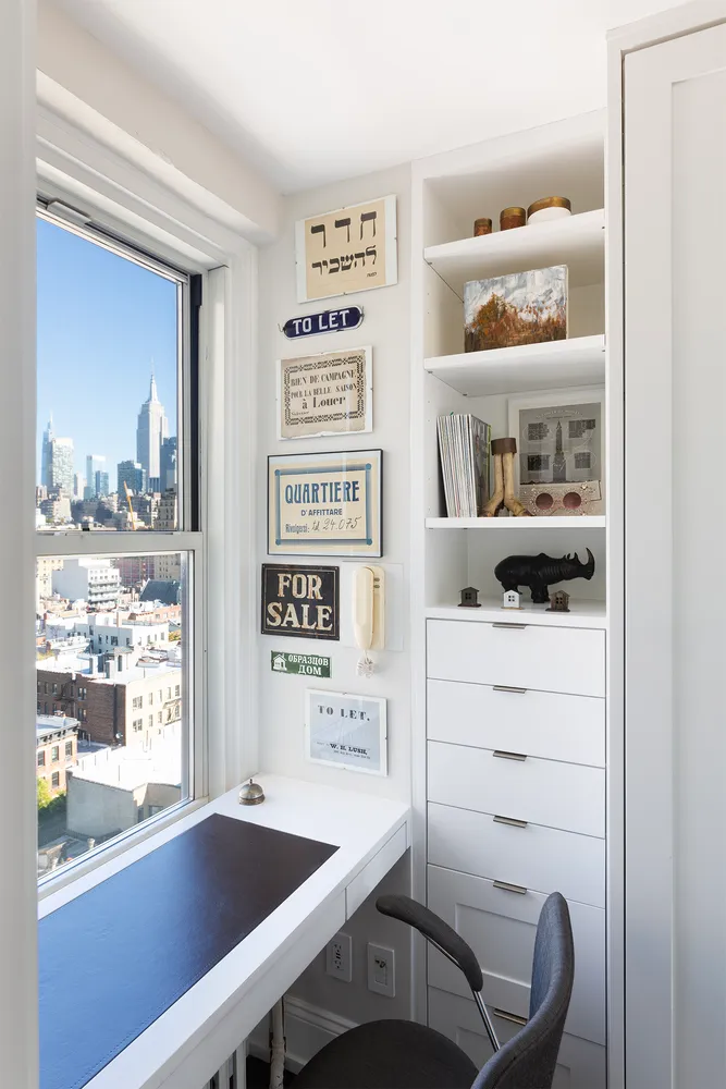 a room with a bed and a window