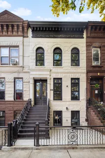 a view of a white building