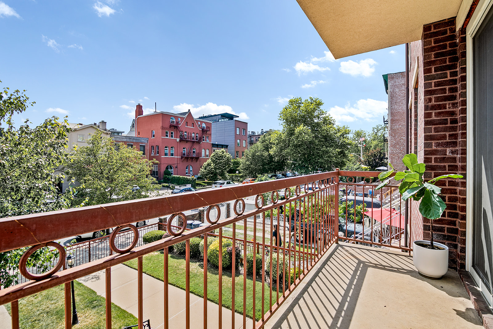 127 4th Place, Unit 2A Brooklyn, NY 11231 - Photo 2 of 6 a view of a balcony with potted plants