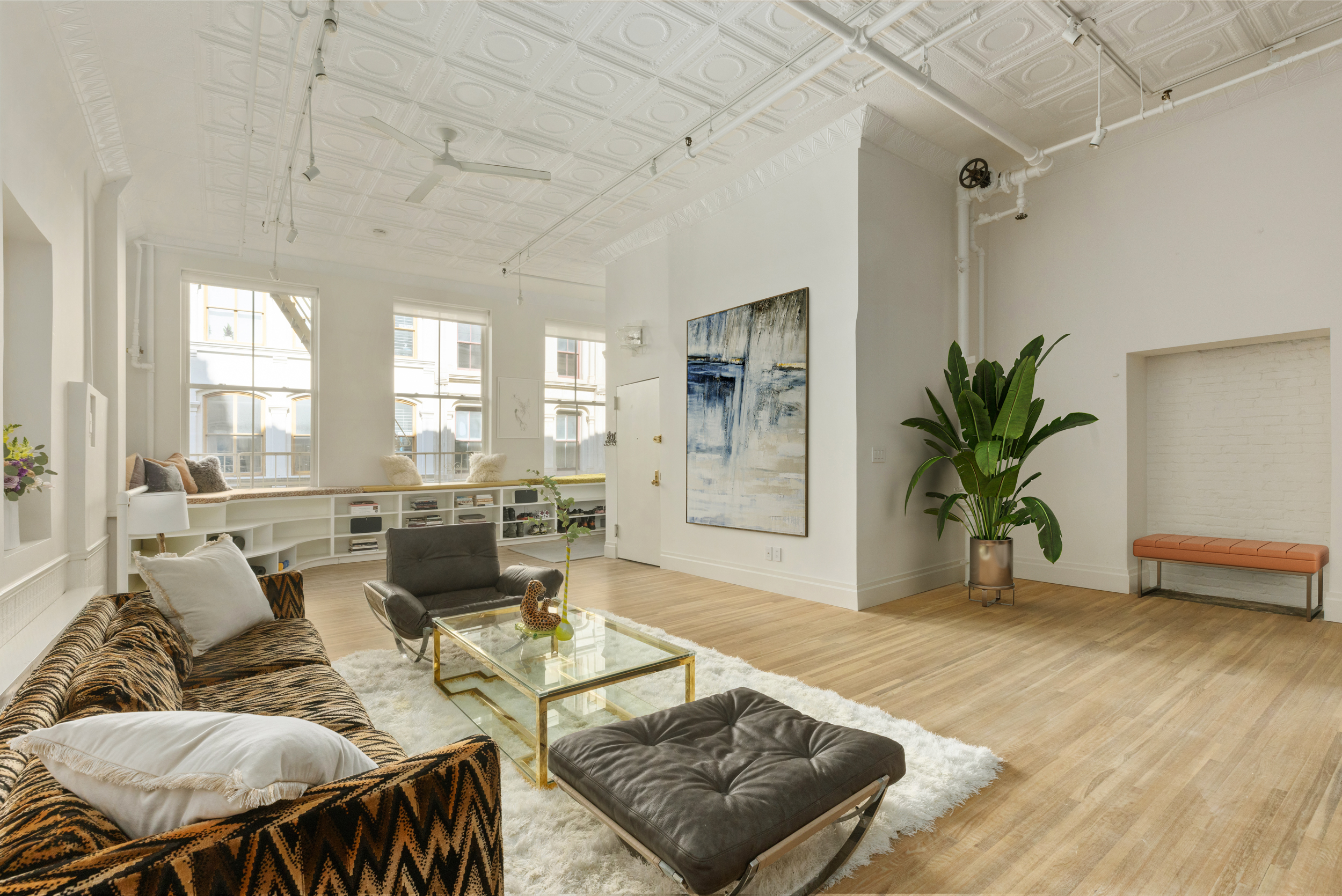 55 Walker Street, Unit 3A Manhattan, NY 10013 - Photo 4 of 12 a living room with furniture
