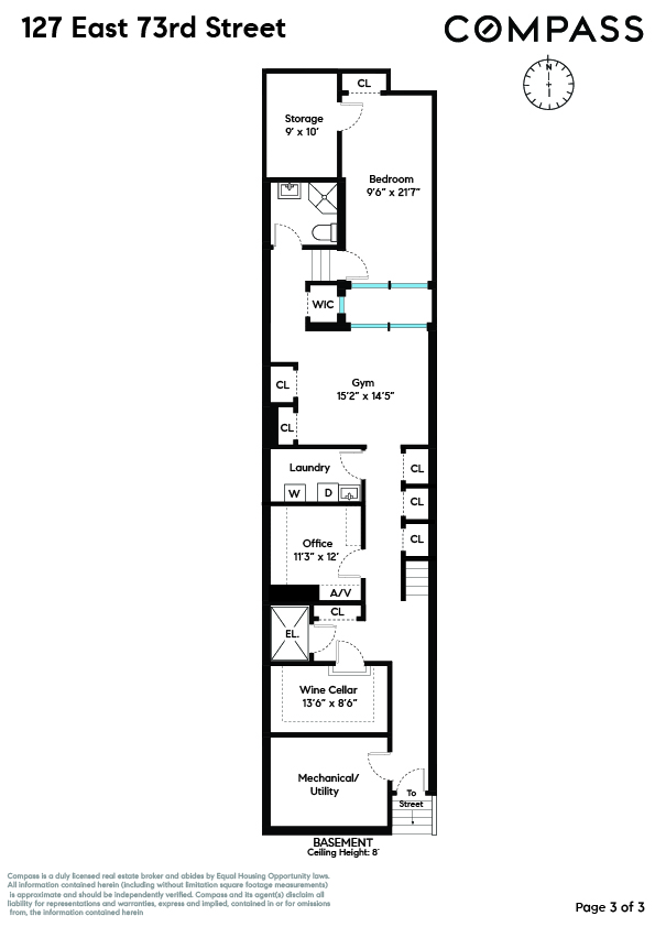 127 East 73rd Street Manhattan, NY 10021 - Photo 40 of 40 a picture of a floor plan
