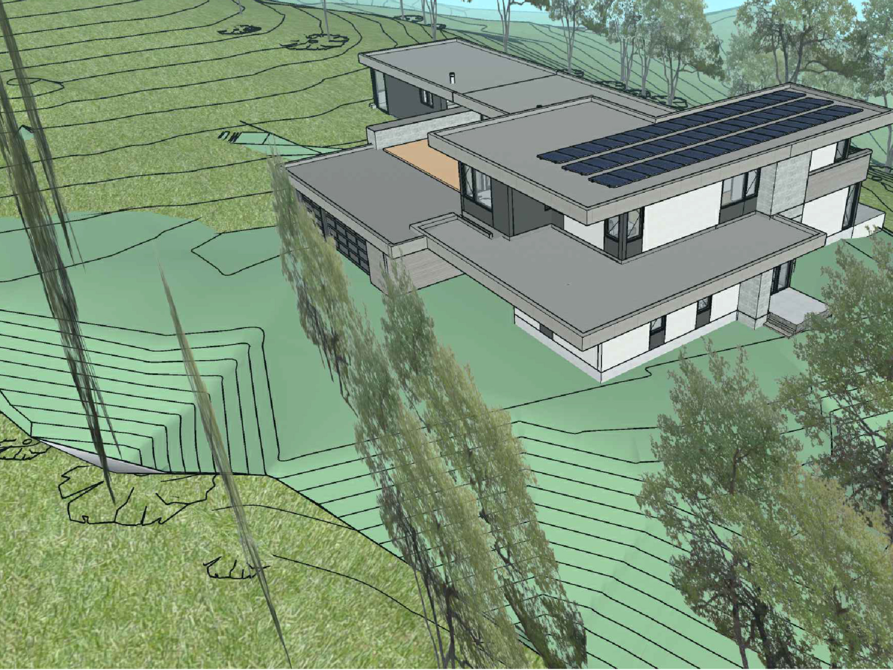 4129 Dry Creek Road Napa, CA 94558 - Photo 6 of 8 a aerial view of a house with a garden