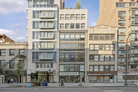 a front view of a building