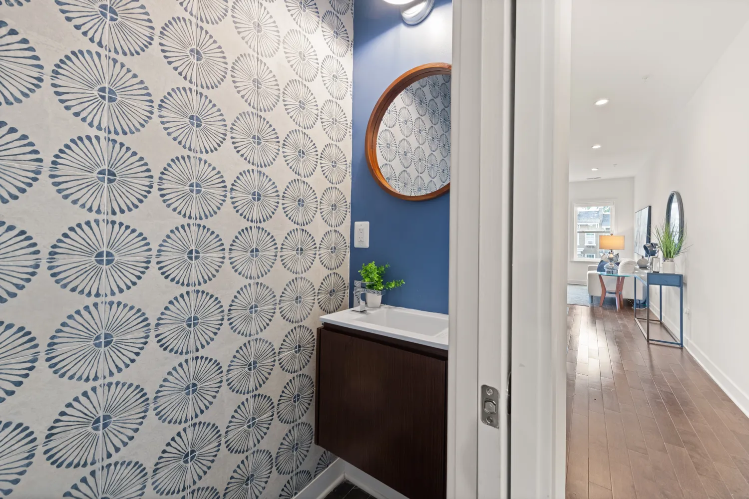 wooden floor in a gallery