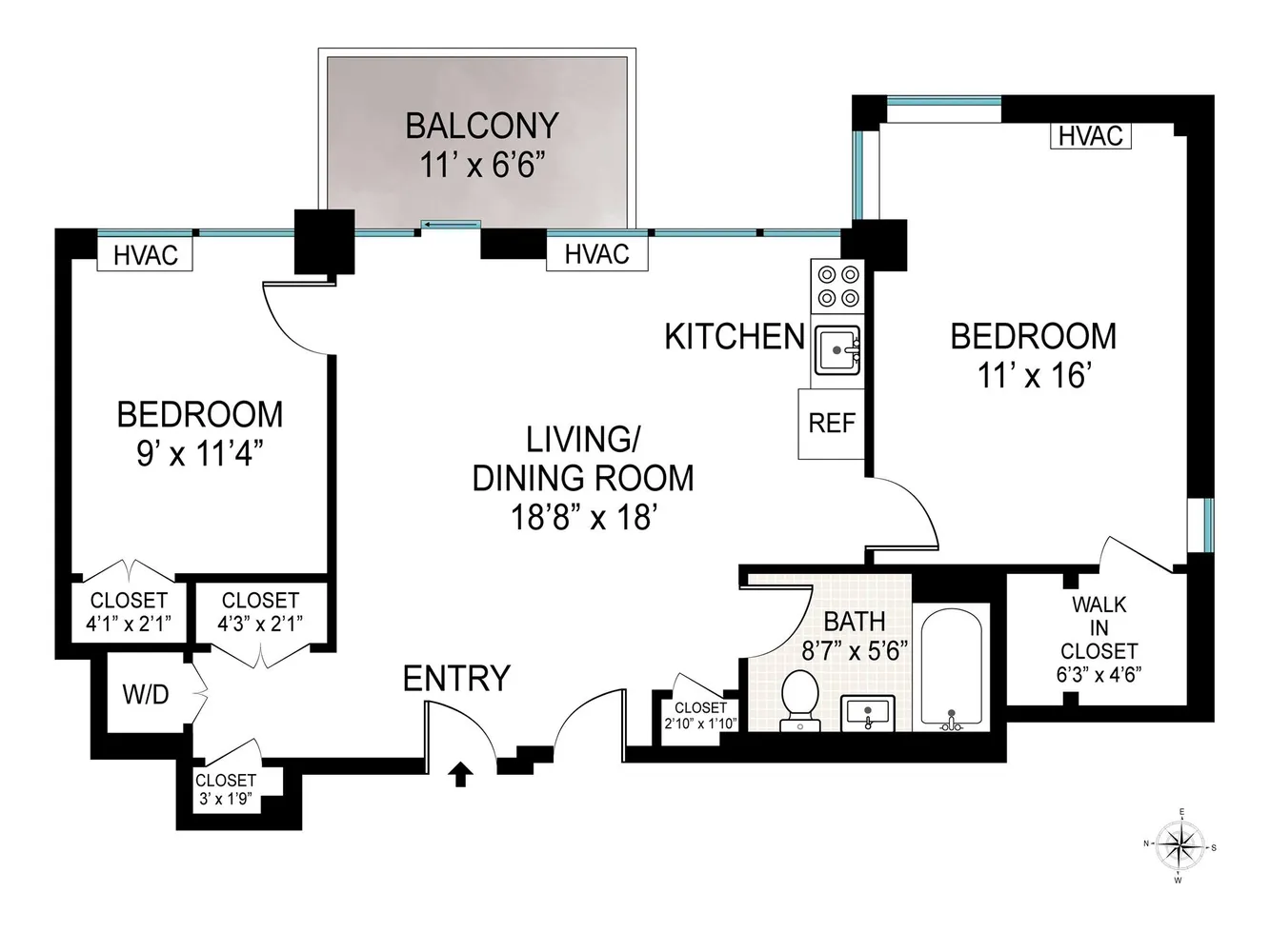 $6,500 | 480 Humboldt Street, Unit 3B | Williamsburg