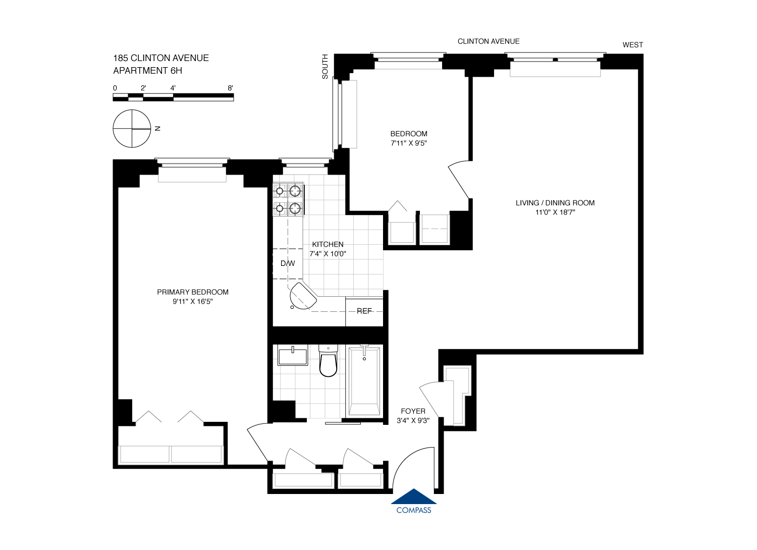 185 Clinton Avenue, Unit 6H Brooklyn, NY 11205 - Photo 8 of 8 Gallery Image 8