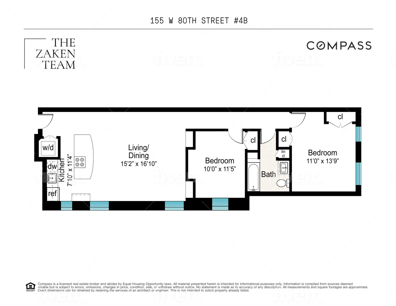 $899,000 | 155 West 80th Street, Unit 4B | Upper West Side