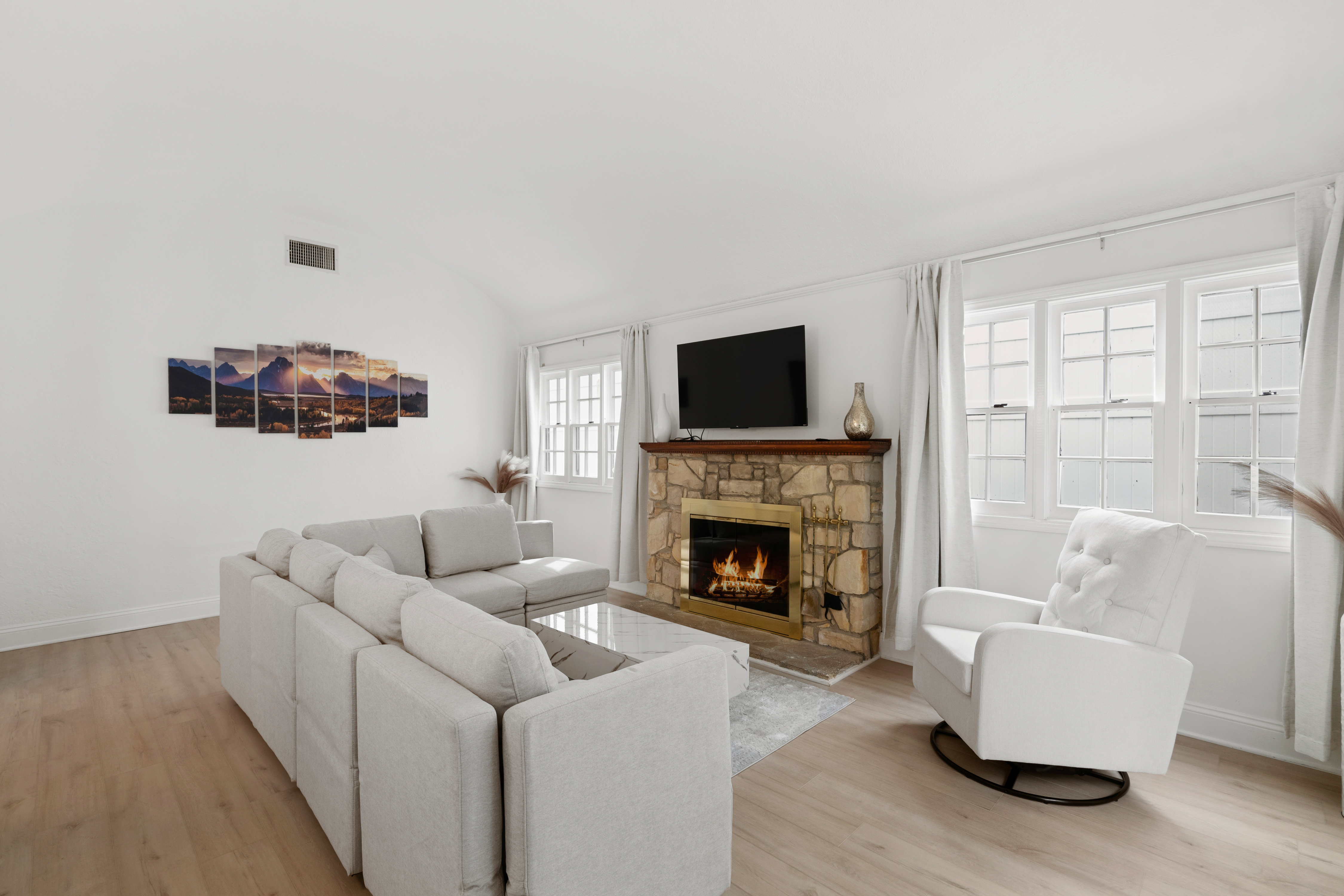 8832 Horner Street Los Angeles, CA 90035 - Photo 3 of 24 a living room with furniture and a fireplace