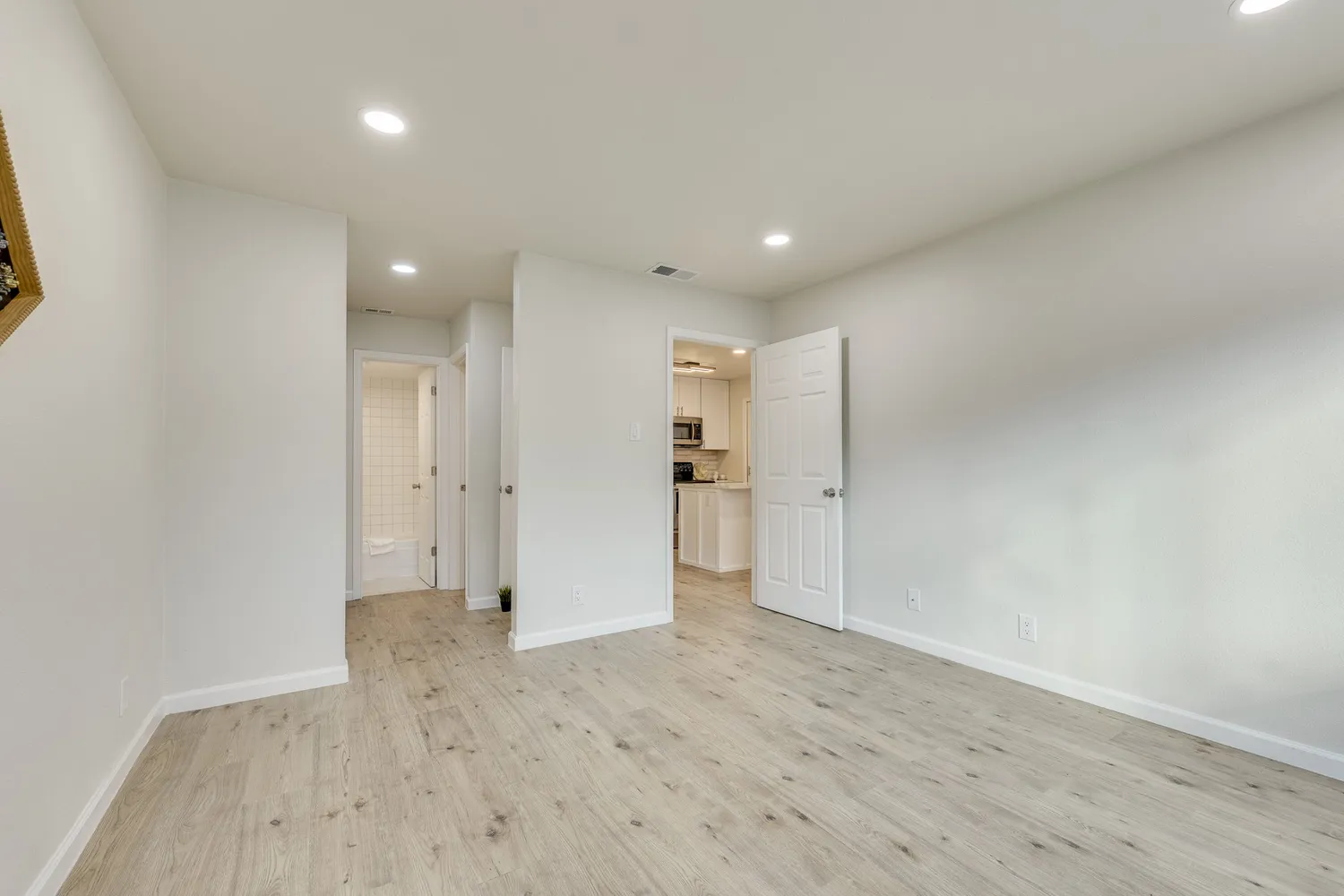 a view of an empty room