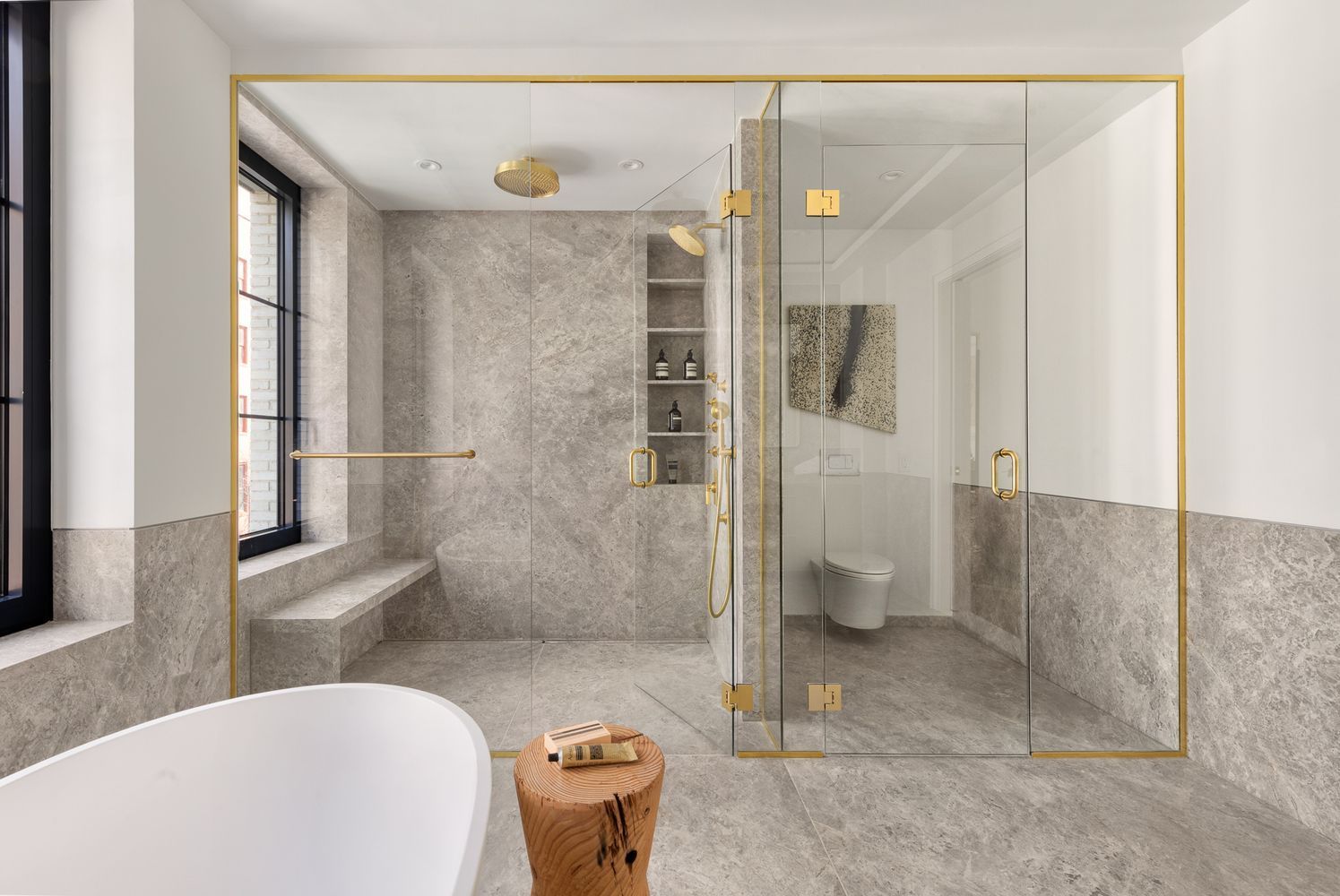 533 Pacific Street, Unit TH537 Brooklyn, NY 11217 - Photo 17 of 25 a bathroom with a shower and a toilet