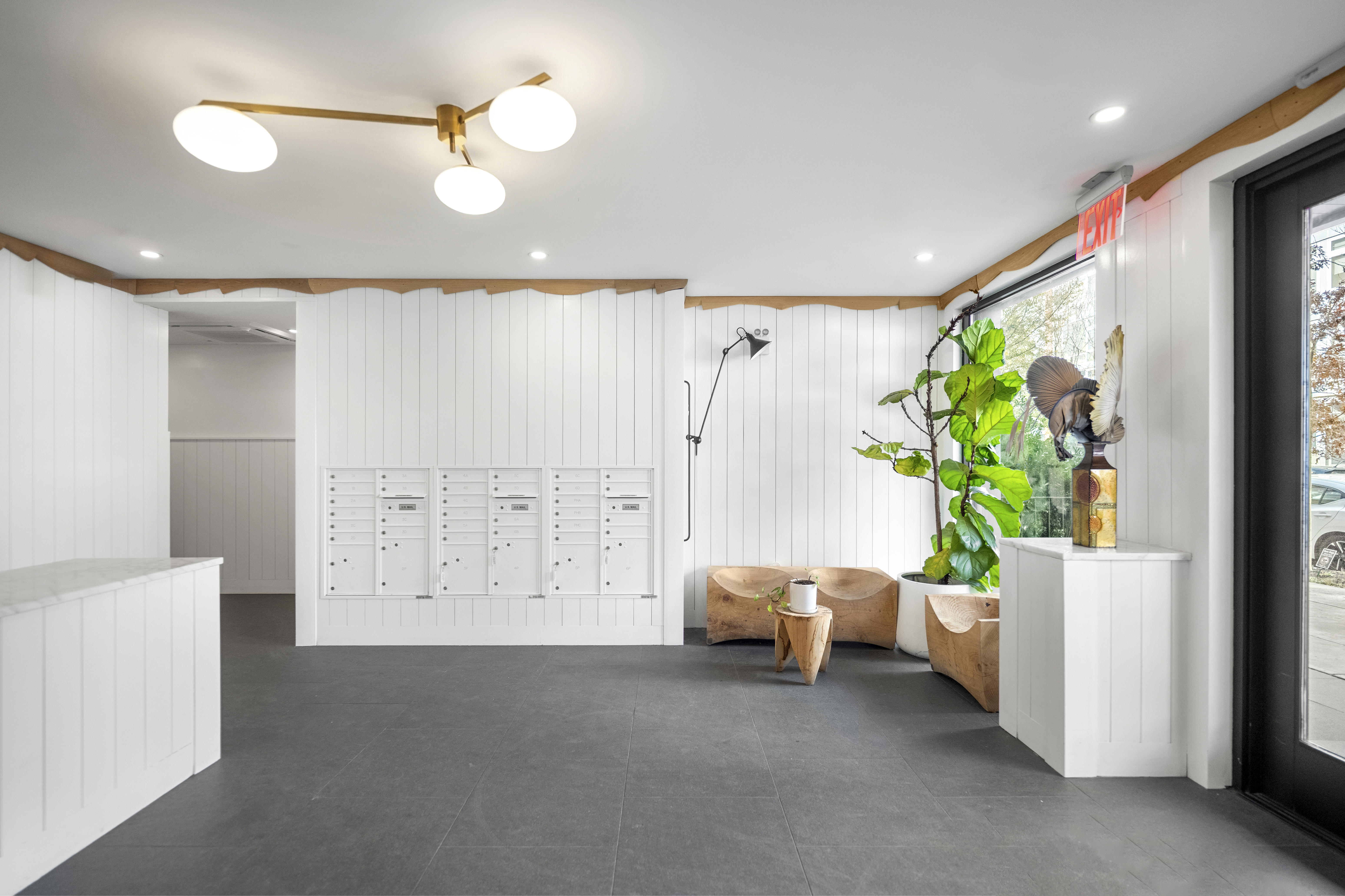 488 Sterling Place, Unit 4A Brooklyn, NY 11238 - Photo 9 of 13 a living room with furniture and a potted plant