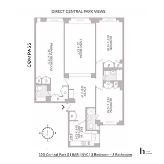 $2,895,000 | 120 Central Park South, Unit 6AB | Central Park South