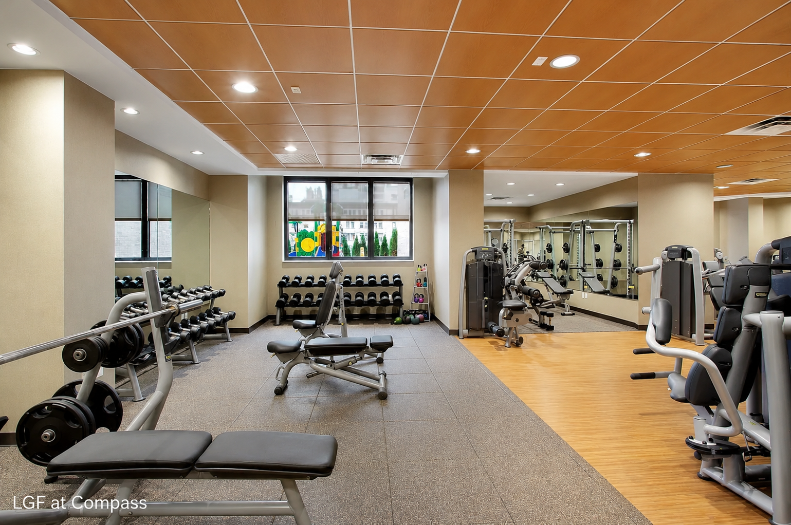 330 East 38th Street, Unit 26E Manhattan, NY 10016 - Photo 11 of 16 a room with gym equipment and lots of equipment