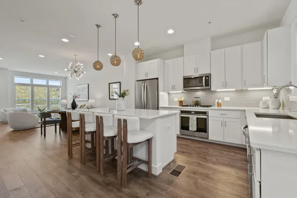 front view of a brick building