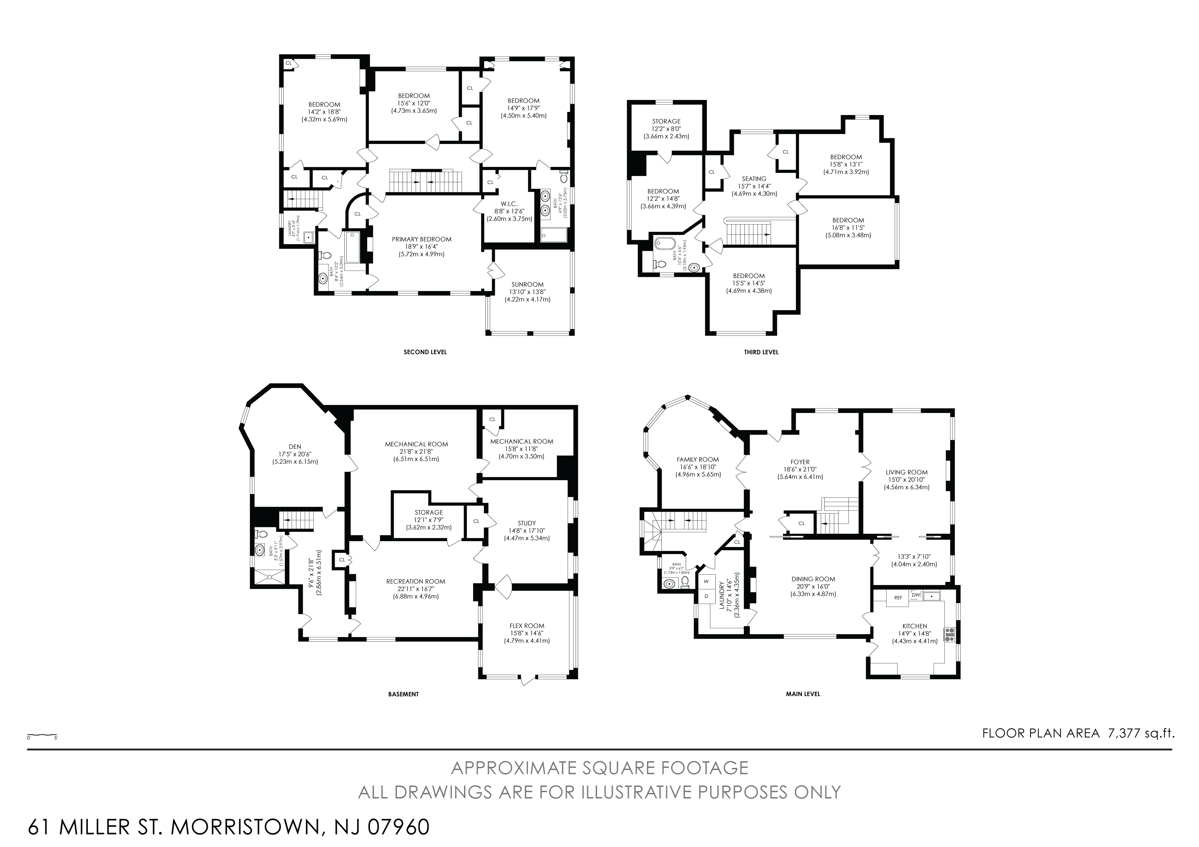 61 Miller Road Morristown, NJ 07960 - Photo 20 of 24 a black and white photo of a living room
