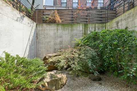 a backyard of a house