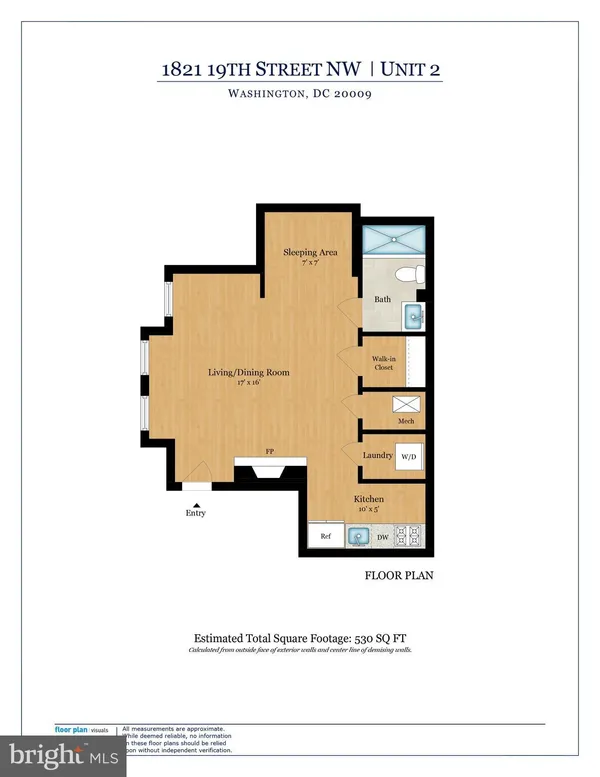 $2,175 | 1821 19th Street Northwest, Unit 2, Washington, DC 20009
