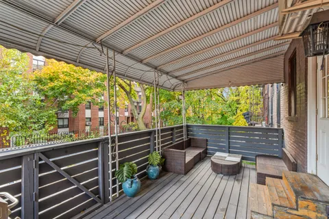 a view of outdoor space with seating